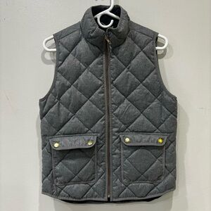 J Crew Quilted Full Zip Vest Jacket Women’s Size Small